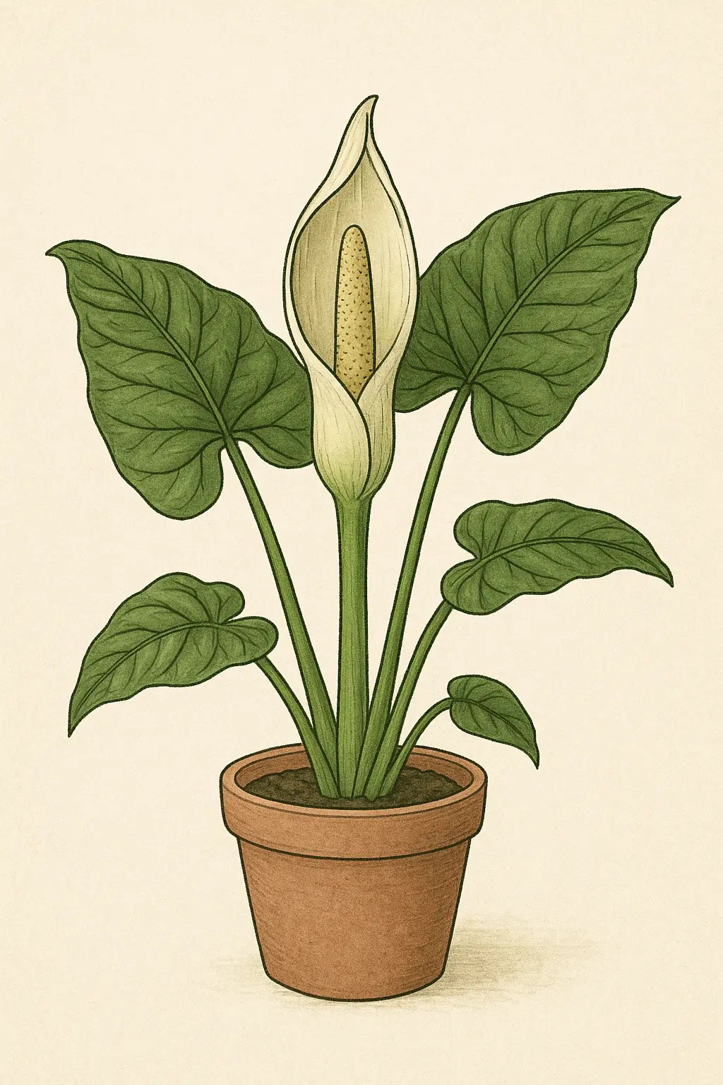 Alocasia Blte Botanik | Das tropische Mysterium entdecken   Schwarzwaldpalme