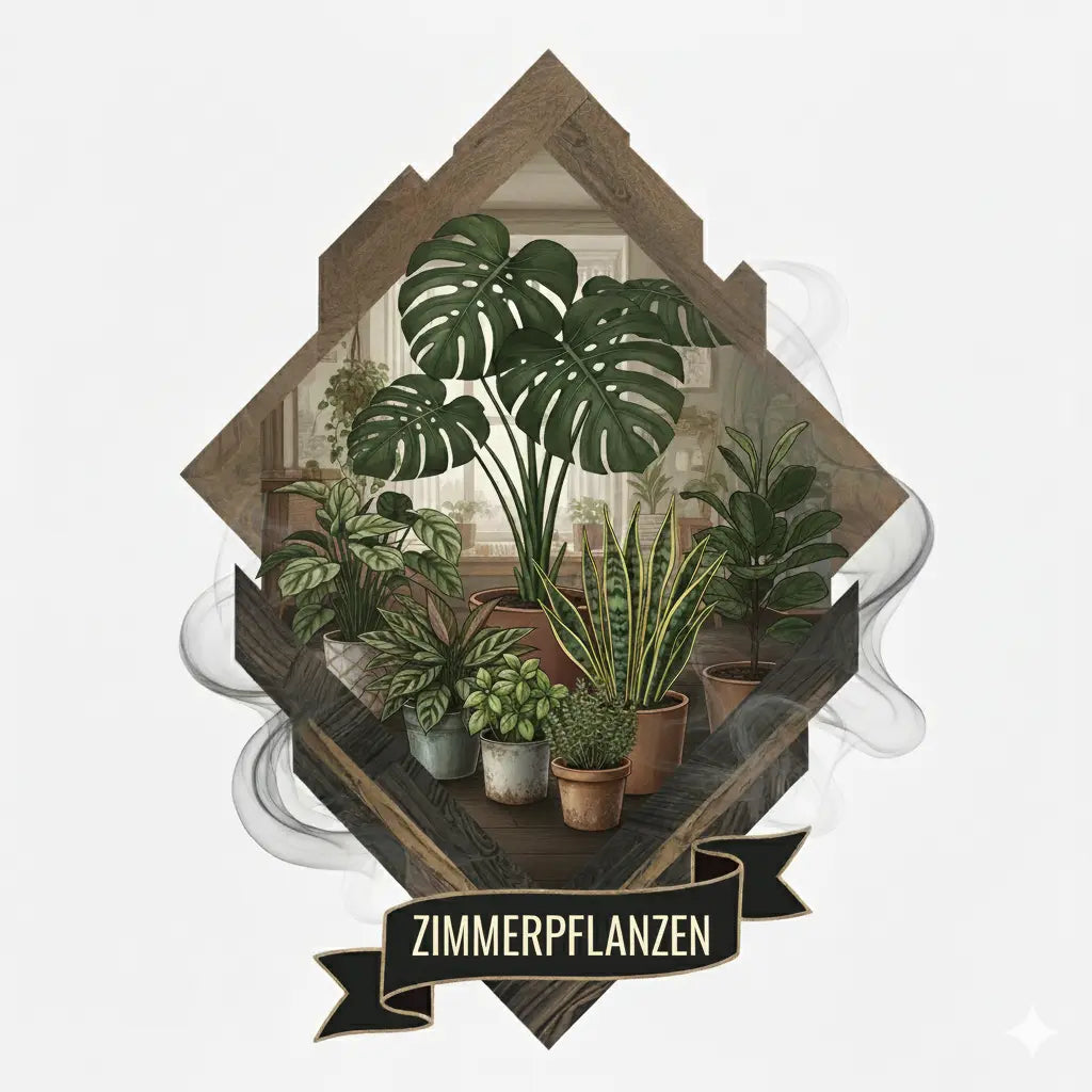 Karikatur als Bild für die Kategorie Zimmerpflanzen