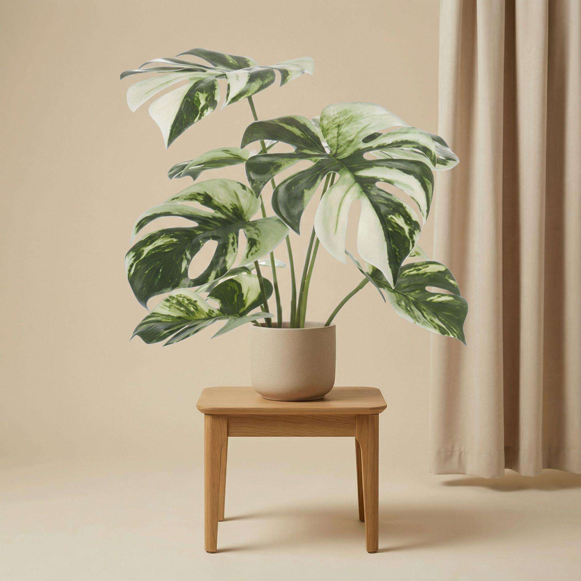 wunderbares dekoelement kunstpflanze monstera