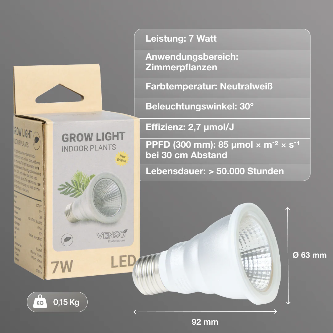 Datenblatt der Venso 7 Watt LED